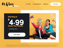 Tablet Screenshot of fit4less.ca